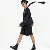 Mirage Tie Blazer - Black - G R A Y E