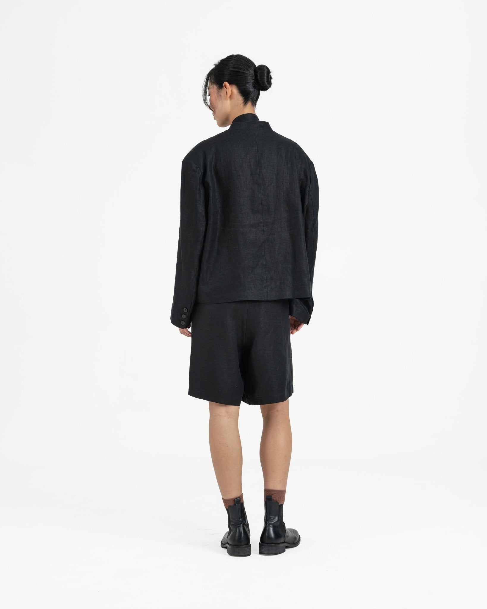 Mirage Tie Blazer - Black - G R A Y E