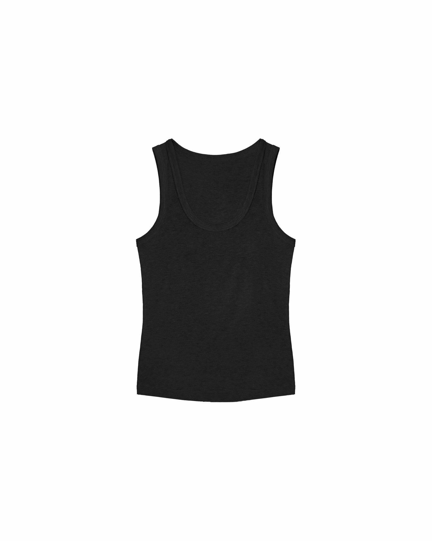 Modal - Cashmere Tank - Black - G R A Y E
