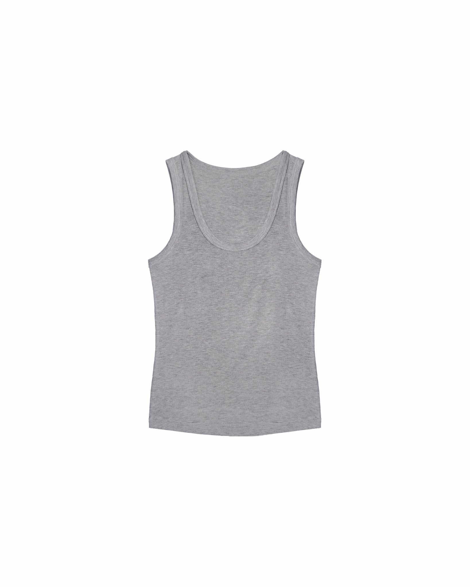 Modal - Cashmere Tank - Melange Gray - G R A Y E