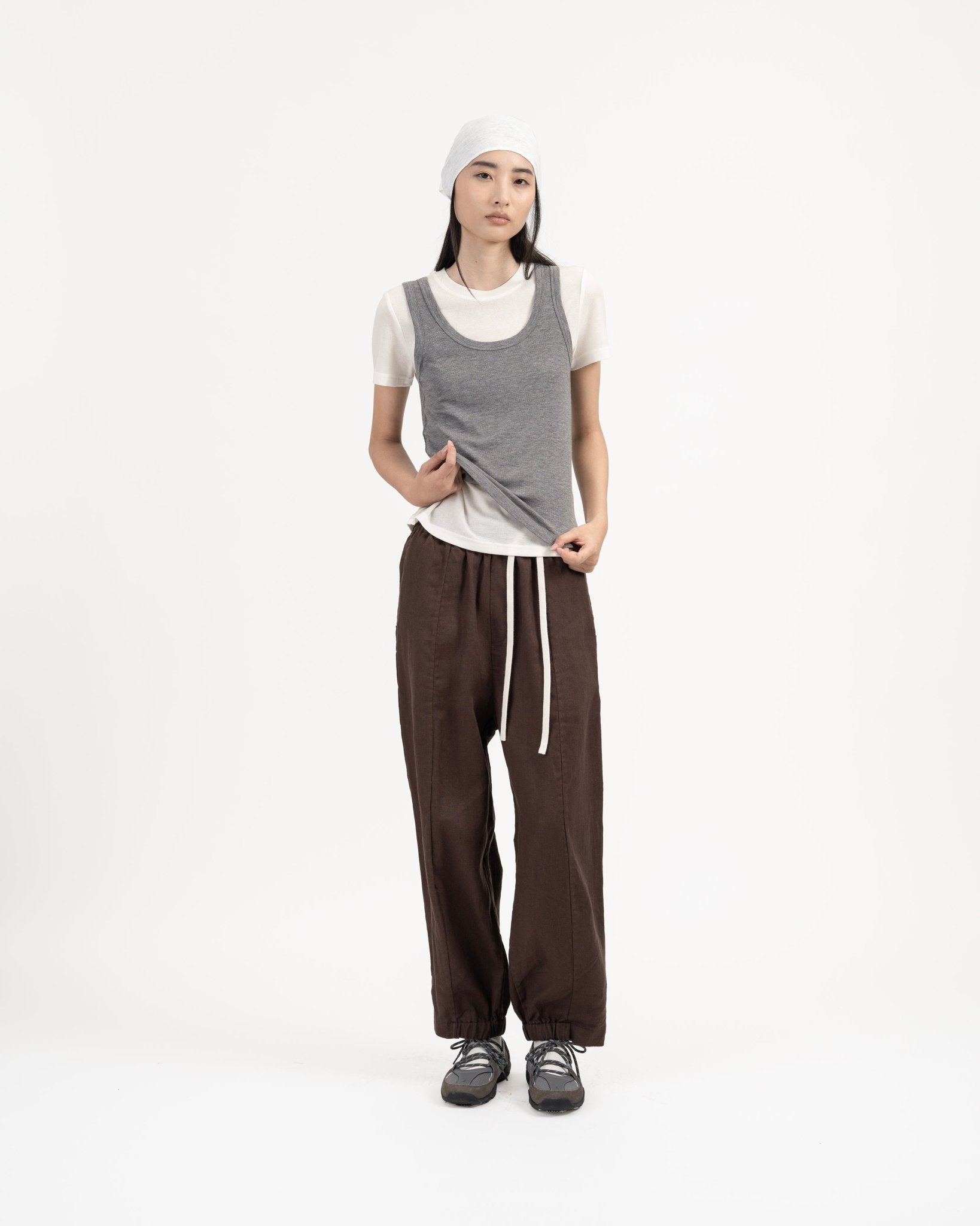 Modal - Cashmere Tank - Melange Gray - G R A Y E
