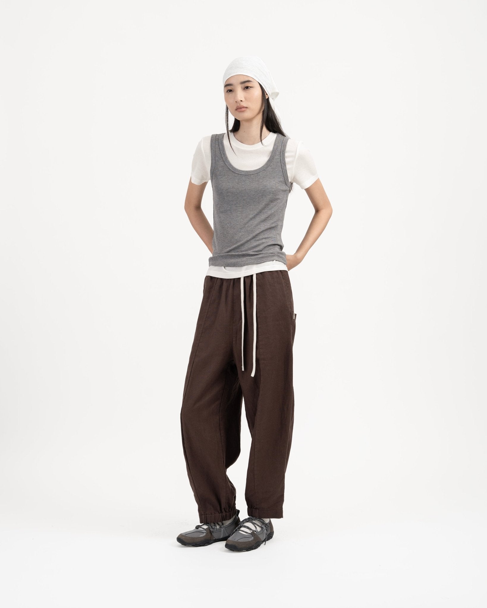 Modal - Cashmere Tank - Melange Gray - G R A Y E