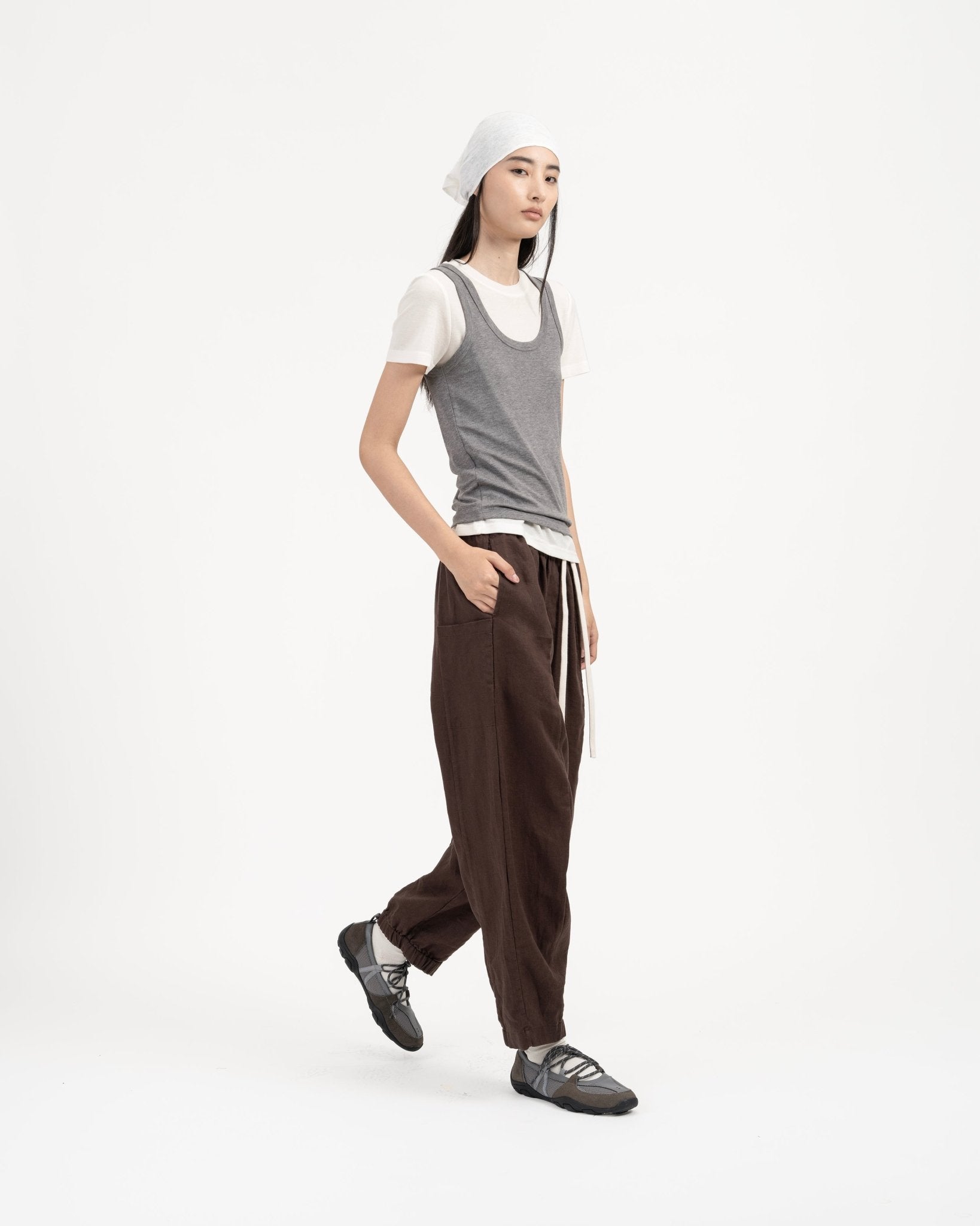 Modal - Cashmere Tank - Melange Gray - G R A Y E