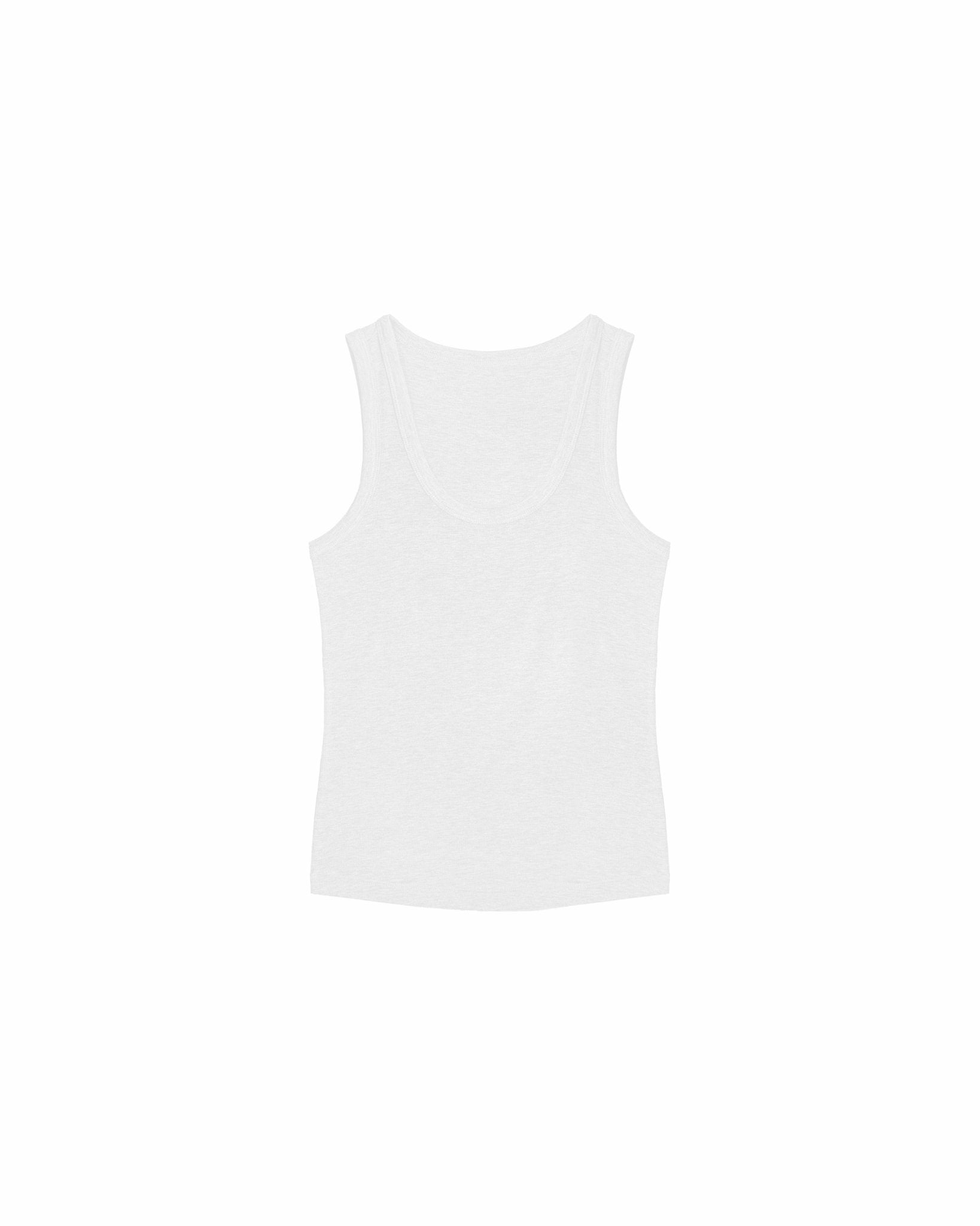 Modal - Cashmere Tank - White - G R A Y E
