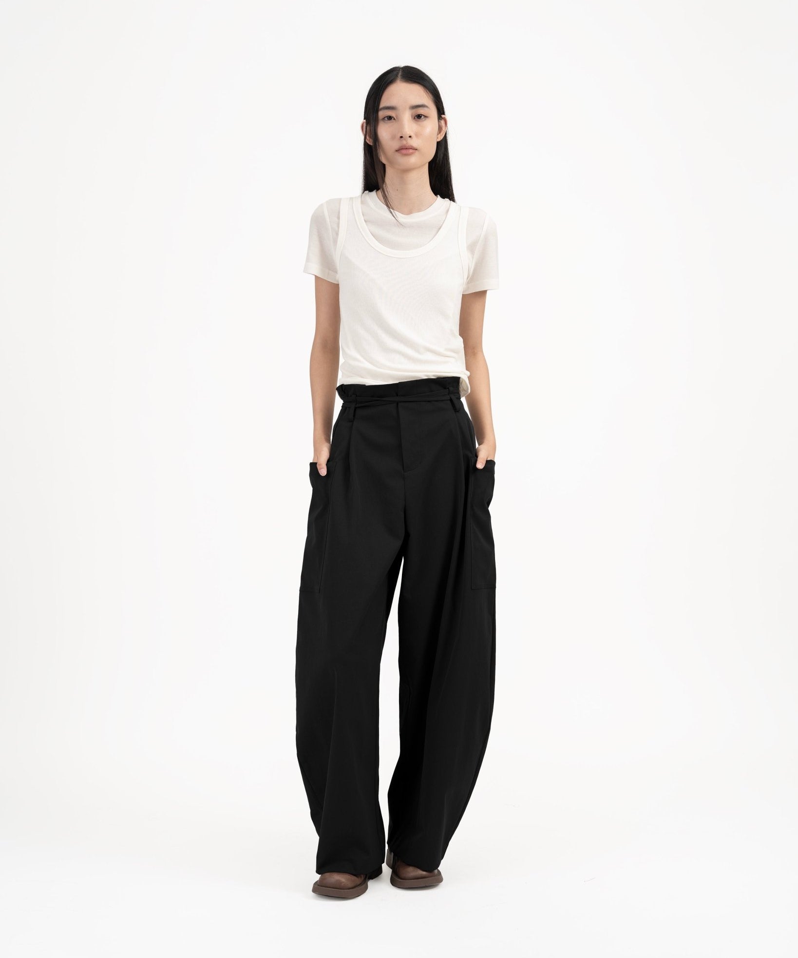 Modal - Cashmere Tank - White - G R A Y E