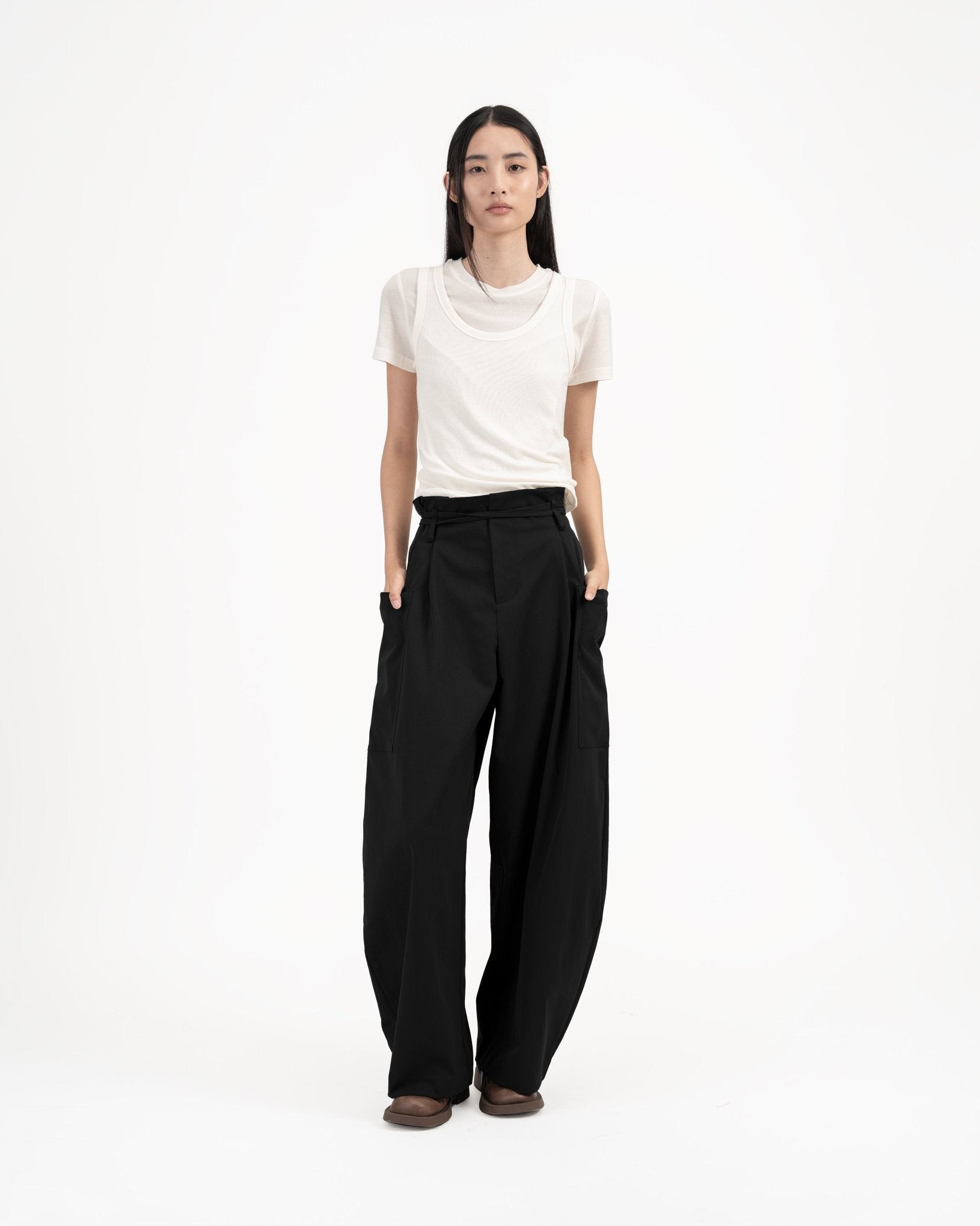 Modal - Cashmere Tank - White - G R A Y E