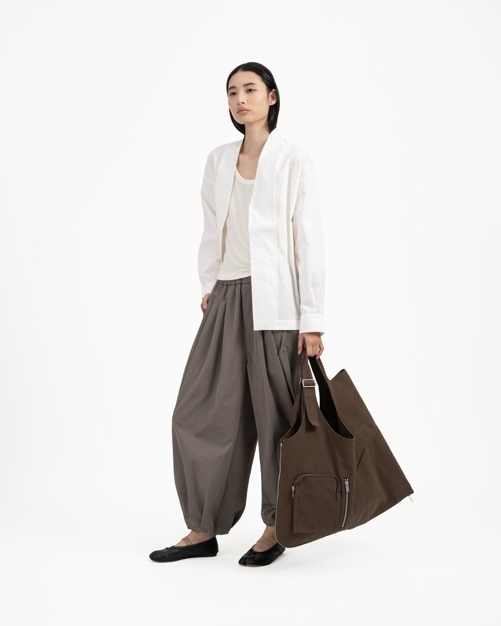 Modal - Cashmere Tank - White - G R A Y E