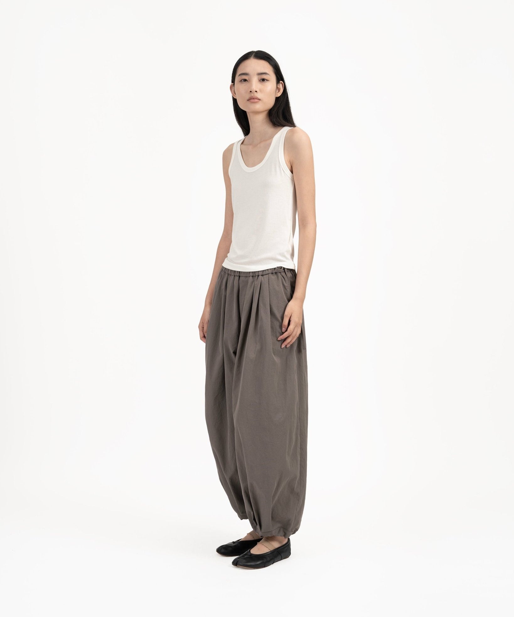 Modal - Cashmere Tank - White - G R A Y E