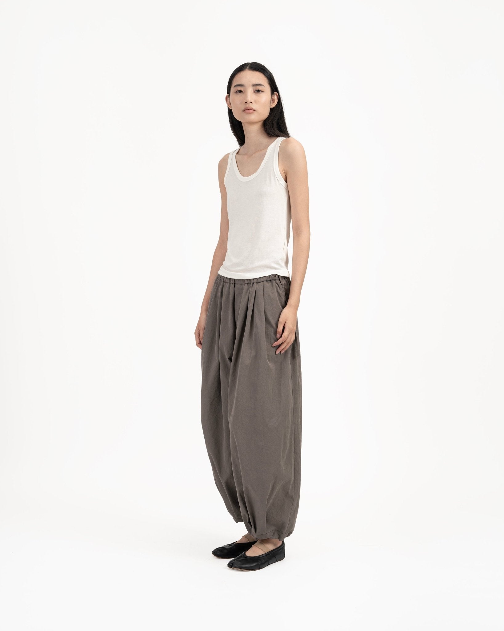 Modal - Cashmere Tank - White - G R A Y E