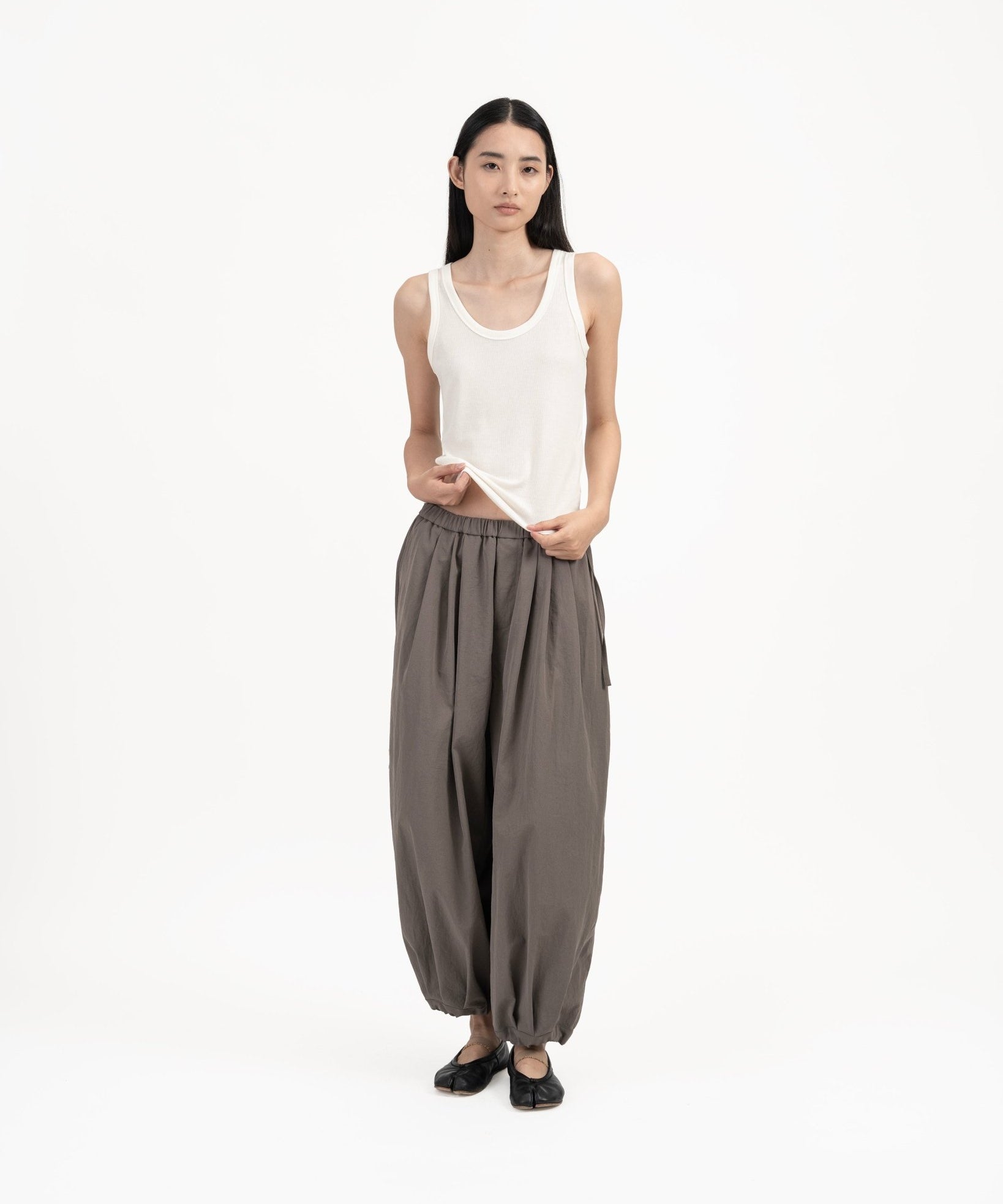 Modal - Cashmere Tank - White - G R A Y E