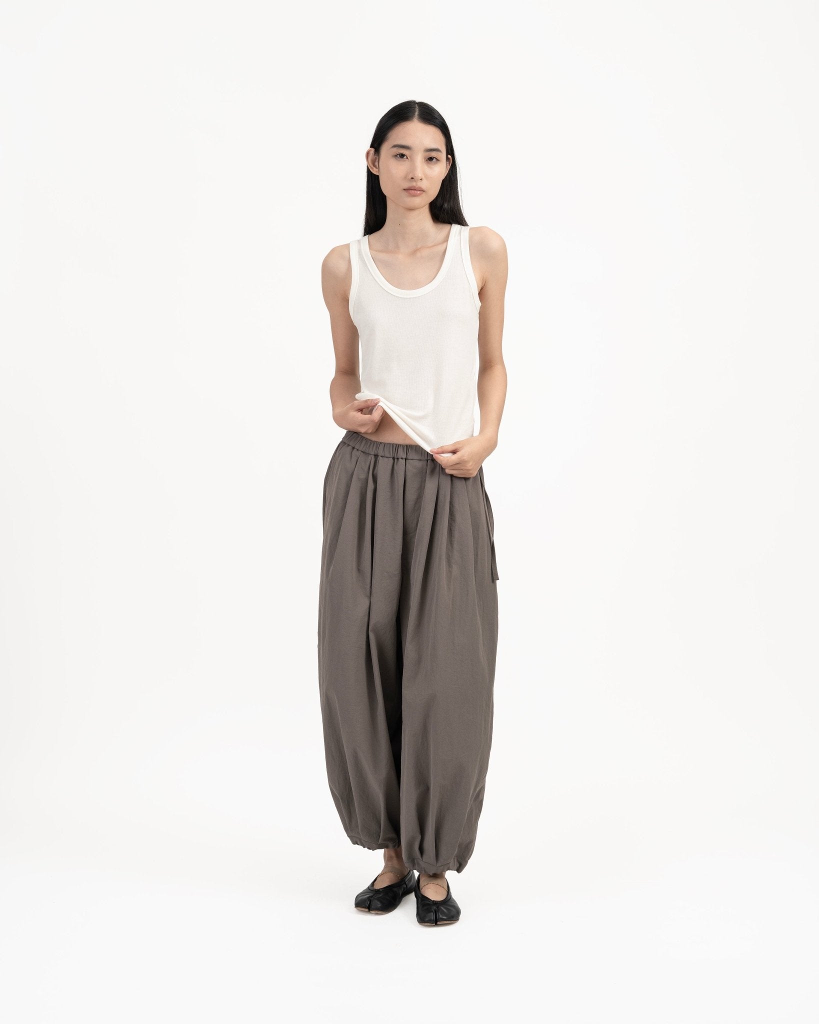 Modal - Cashmere Tank - White - G R A Y E