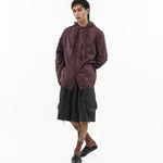 Modular Cotton Shirt - Plum - G R A Y E