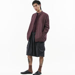 Modular Cotton Shirt - Plum - G R A Y E