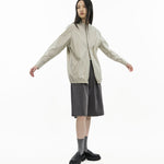 Modular Cotton Shirt - Sage Clay - G R A Y E