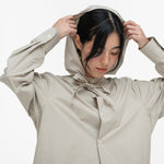 Modular Cotton Shirt - Sage Clay - G R A Y E