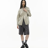 Modular Cotton Shirt - Sage Clay - G R A Y E