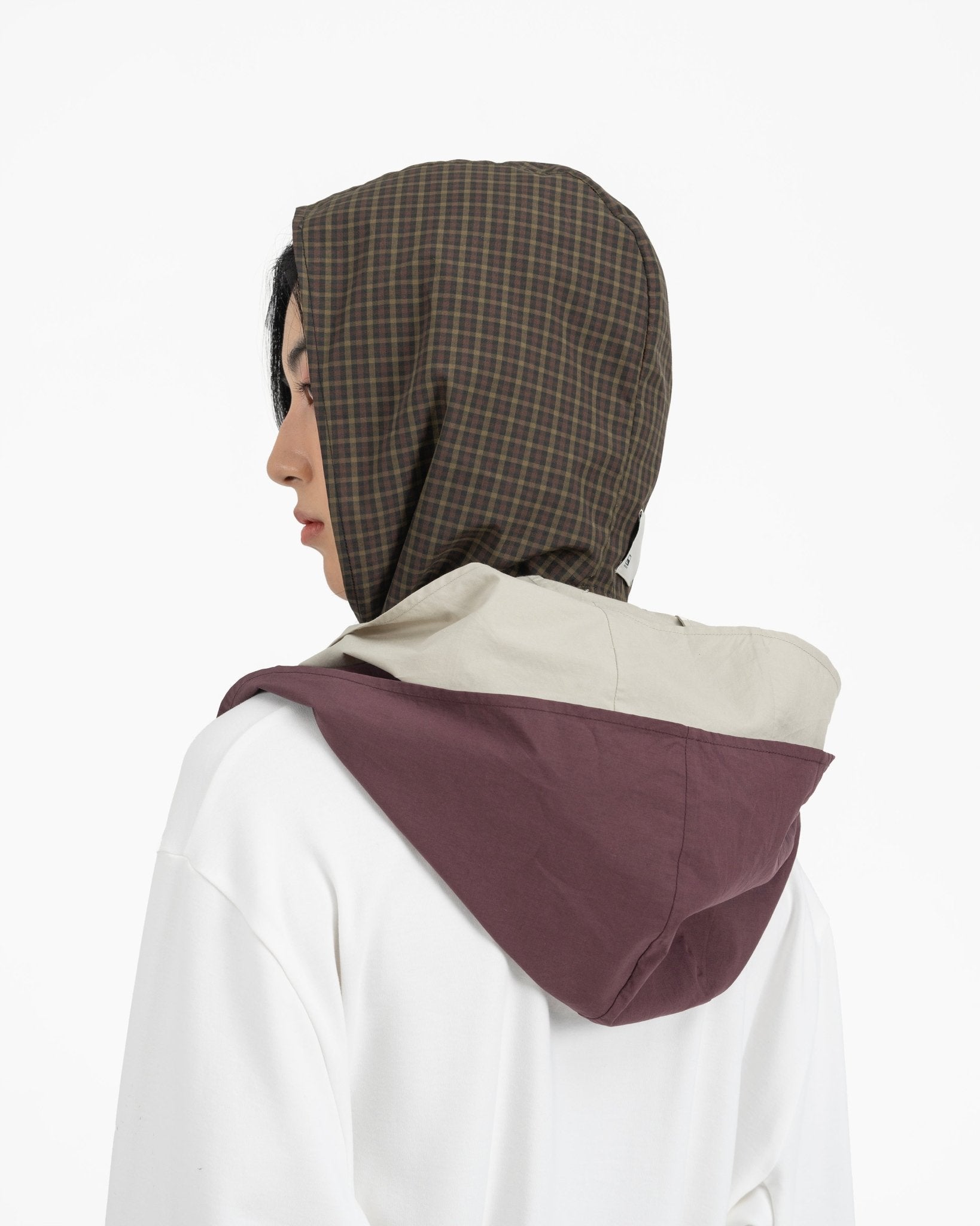 Modular Scarf - Plaid - G R A Y E