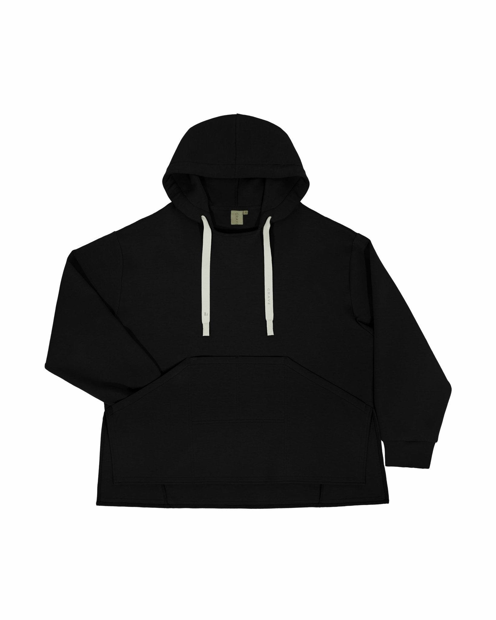 Multi - Pocket Hoodie - Black - G R A Y E