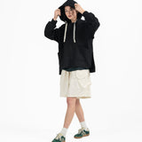 Multi - Pocket Hoodie - Black - G R A Y E