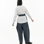 Obi Belt - Pinstripe Blue - G R A Y E