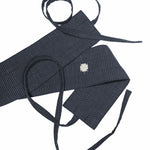 Obi Belt - Pinstripe Blue - G R A Y E