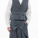 Obi Belt - Pinstripe Blue - G R A Y E