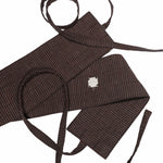 Obi Belt - Pinstripe Brown - G R A Y E