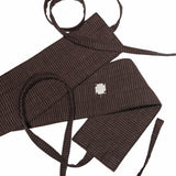 Obi Belt - Pinstripe Brown - G R A Y E