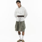 Obi Belt - Pinstripe Brown - G R A Y E