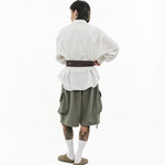 Obi Belt - Pinstripe Brown - G R A Y E