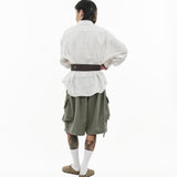 Obi Belt - Pinstripe Brown - G R A Y E