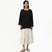 Offset Drape Pullover - Black - G R A Y E