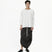 Offset Drape Pullover - White - G R A Y E