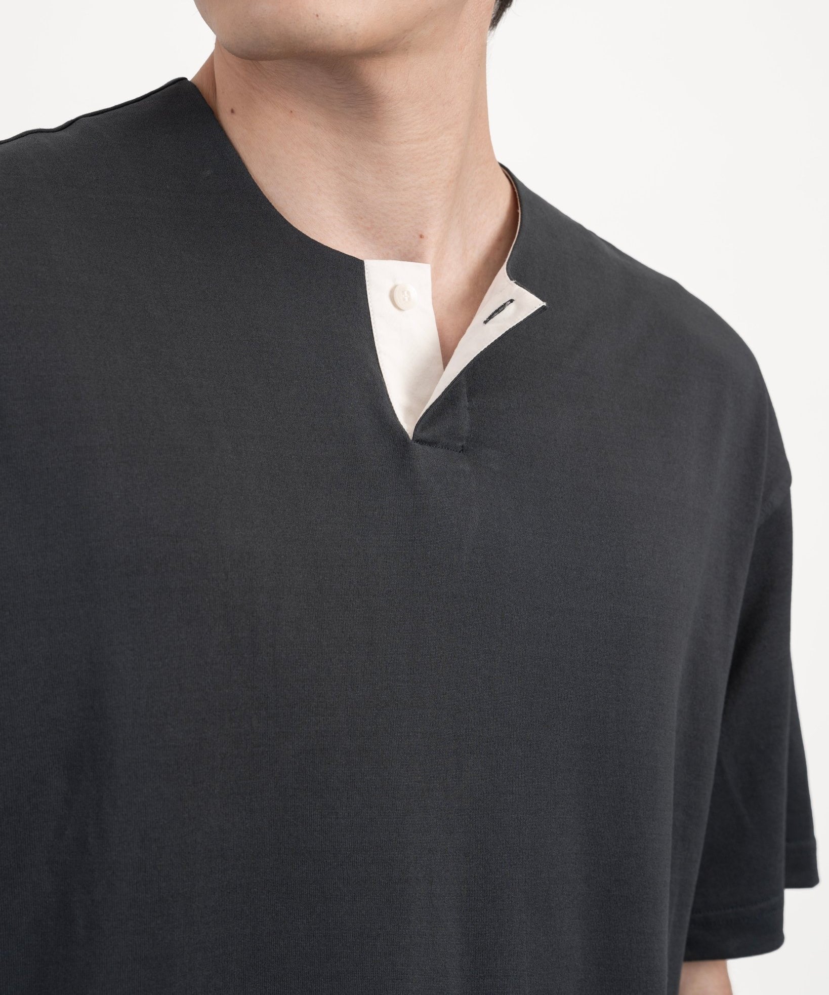 PaperDry™ Henley Tee - G R A Y E
