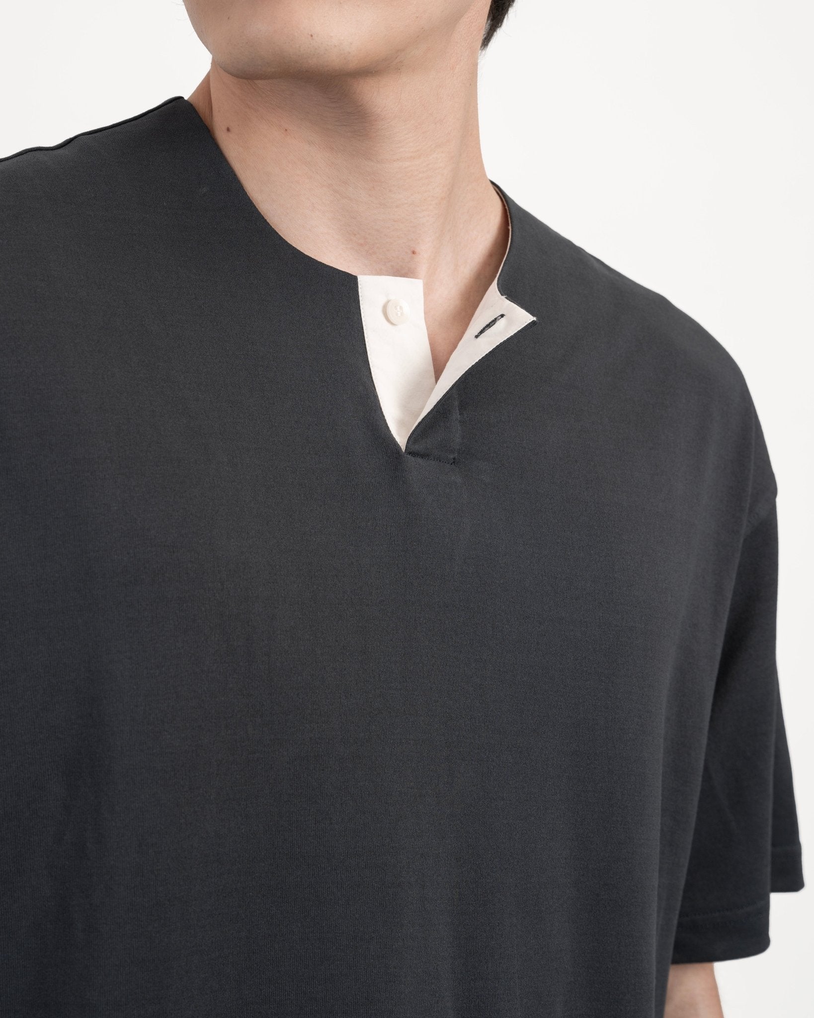 PaperDry™ Henley Tee - G R A Y E