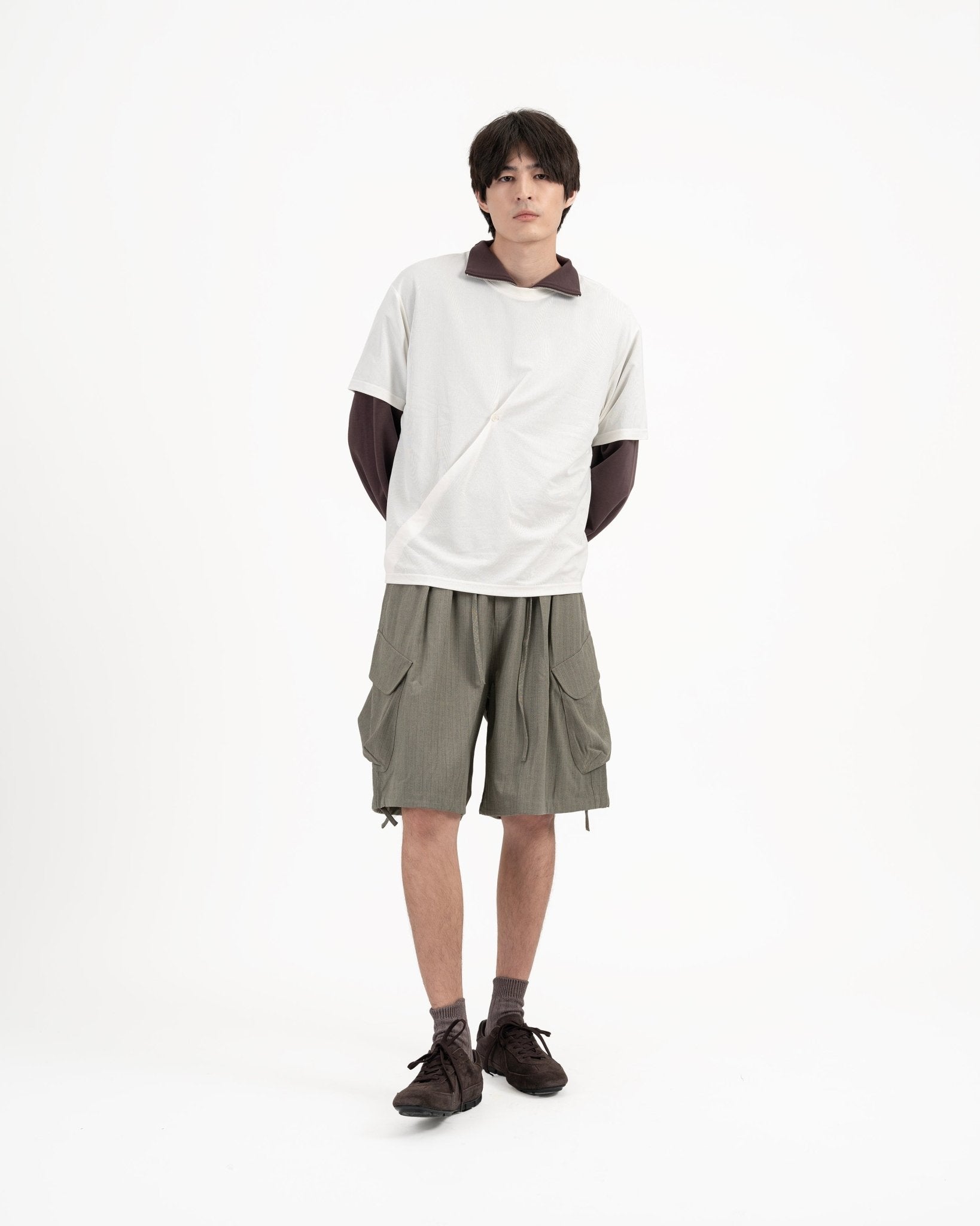 PaperDry™ Pleated Tee - G R A Y E