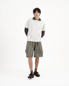 PaperDry™ Pleated Tee - G R A Y E