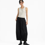 Pleated Balloon Jogger 2.0 - Black - G R A Y E