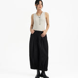 Pleated Balloon Jogger 2.0 - Black - G R A Y E