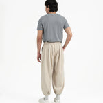 Pleated Balloon Jogger 2.0 - Sand - G R A Y E