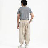 Pleated Balloon Jogger 2.0 - Sand - G R A Y E
