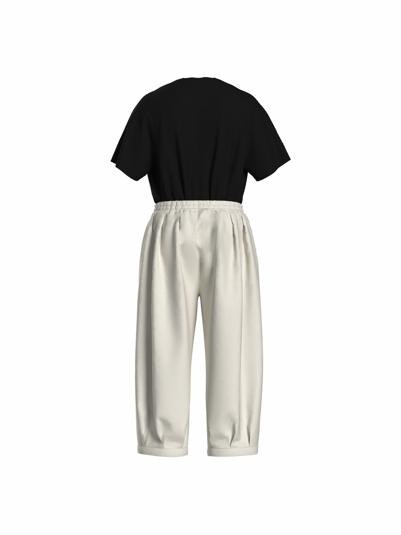Pleated Balloon Jogger 2.0 - Sand - G R A Y E