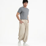 Pleated Balloon Jogger 2.0 - Sand - G R A Y E
