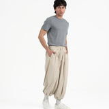 Pleated Balloon Jogger 2.0 - Sand - G R A Y E
