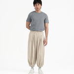 Pleated Balloon Jogger 2.0 - Sand - G R A Y E