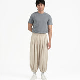 Pleated Balloon Jogger 2.0 - Sand - G R A Y E