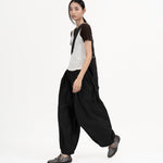 Pleated Balloon Jogger 3.0 - Black - G R A Y E