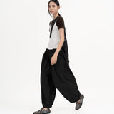 Pleated Balloon Jogger 3.0 - Black - G R A Y E