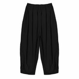 Pleated Balloon Jogger 3.0 - Black - G R A Y E