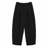 Pleated Balloon Jogger 3.0 - Black - G R A Y E